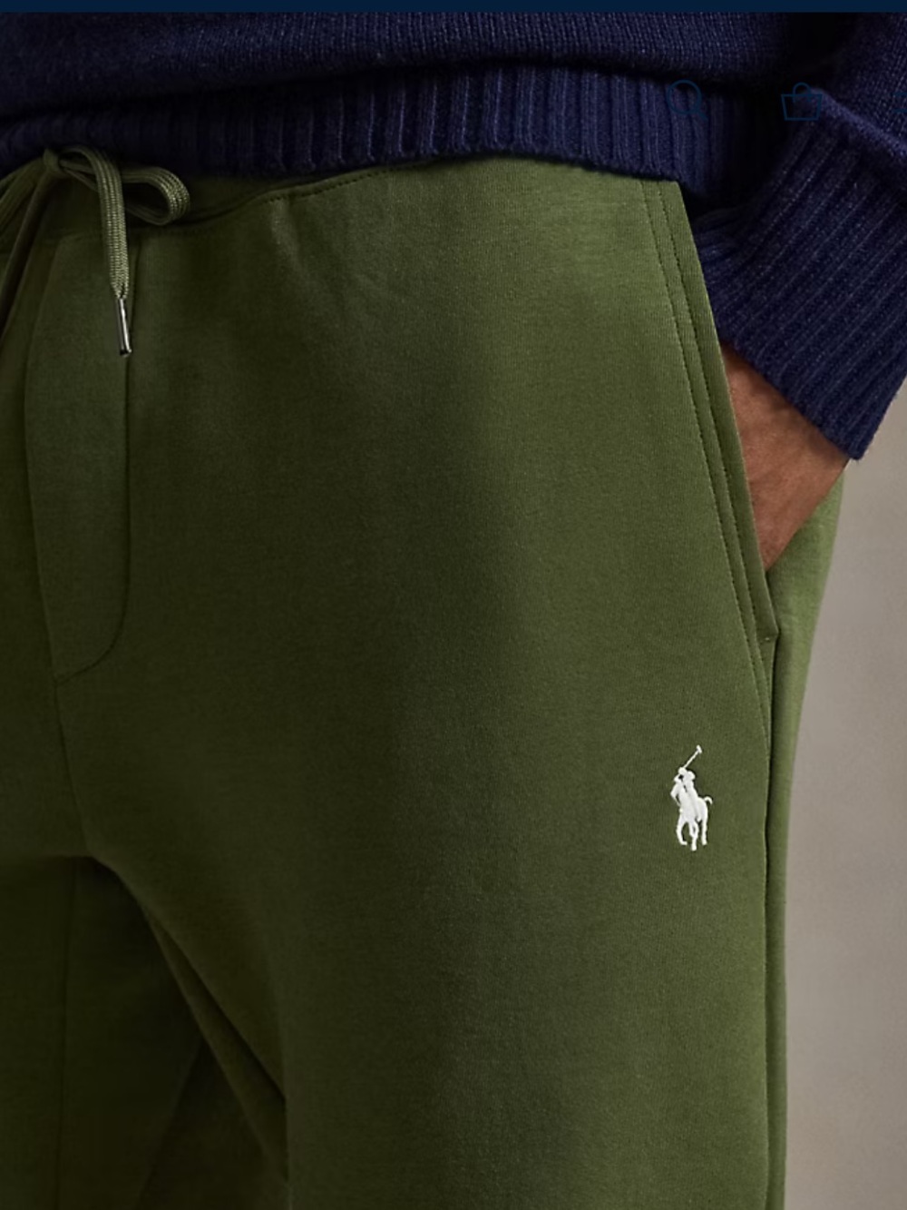 Men’s Polo Ralph Lauren Double Knit Jogger Sweatpants - Picture 4 of 5
